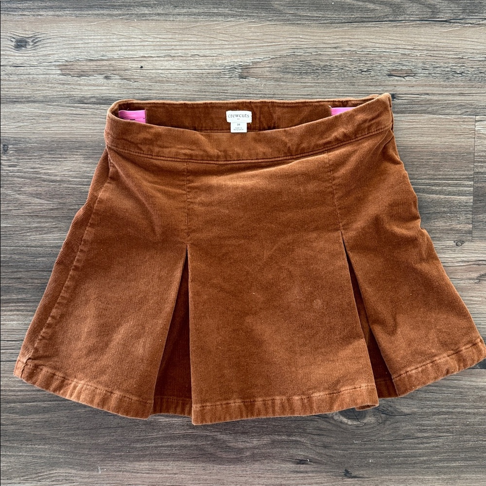 Crewcuts Brown Corduroy Skirt - size 16